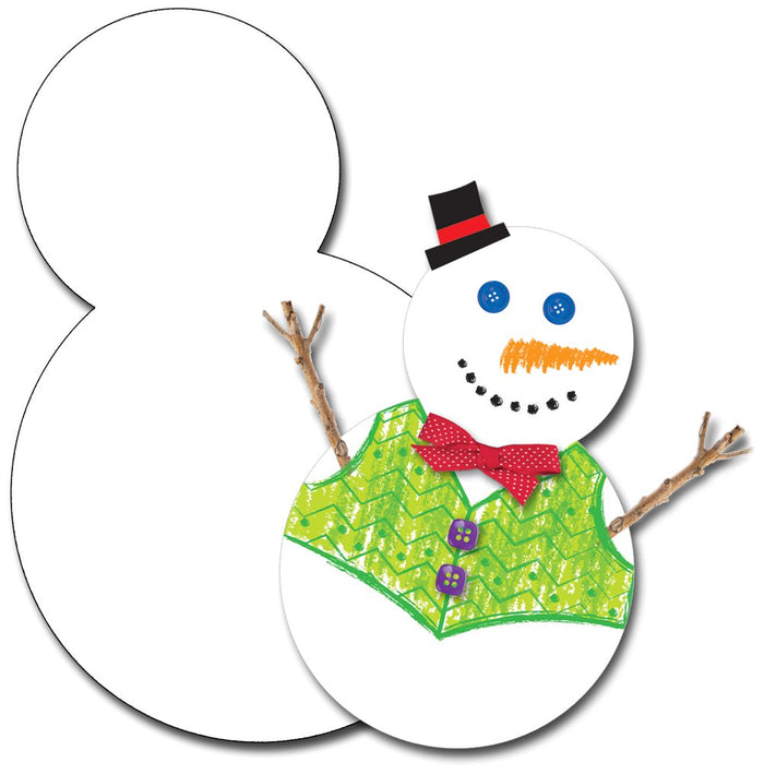 Creative Teaching Press Snowman Jumbo Accent Cut Outs, 12 ct. (CTP 7044)