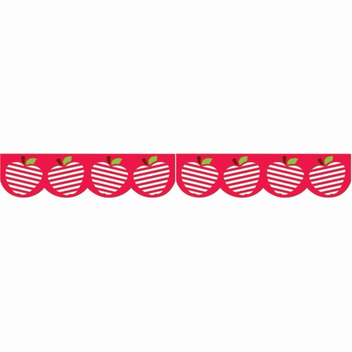 Creative Teaching Press Stencil-Cut Apples Jumbo Borders (CTP 6813)