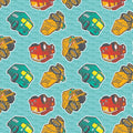 Hasbro Tonka III-Truck Toss Blue Cotton Fabric