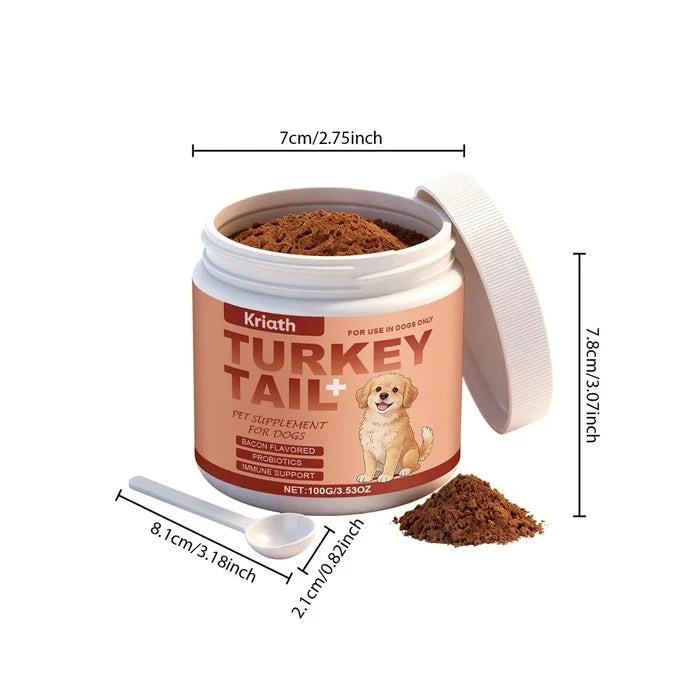 Daily Dog Supplement For Itchy Skin And Stiff Joints Promotes Health Skin & Shiny Coat. Radiant-Glow Happy Tails Pet Shop Store