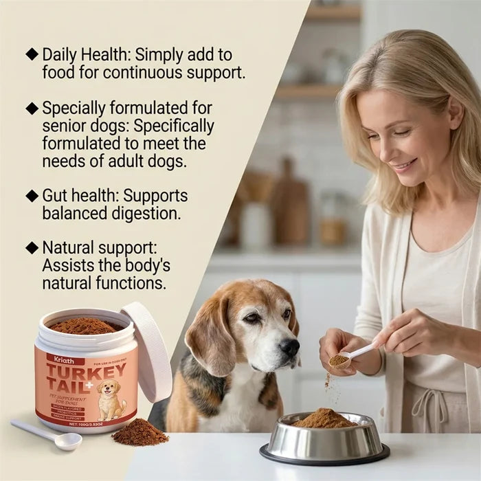 Daily Dog Supplement For Itchy Skin And Stiff Joints Promotes Health Skin & Shiny Coat. Radiant-Glow Happy Tails Pet Shop Store