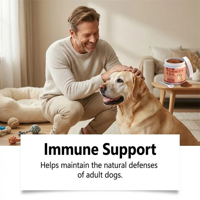 Daily Dog Supplement For Itchy Skin And Stiff Joints Promotes Health Skin & Shiny Coat. Radiant-Glow Happy Tails Pet Shop Store