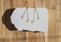 Dainty Double Capiz Shell Chain Drop Earrings