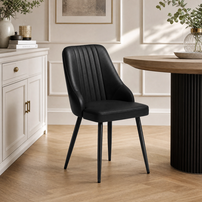 Dining Chairs with Ergonomic Backrest Set of 2/4