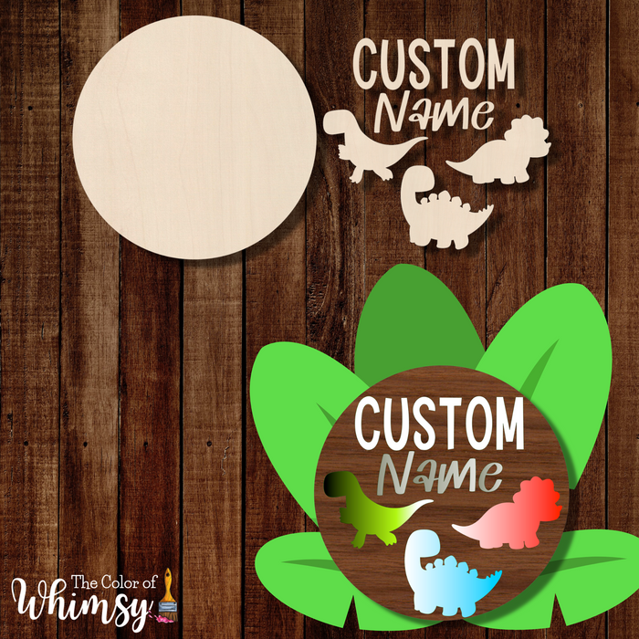 Dinosaur Name Sign Kit - Personalized