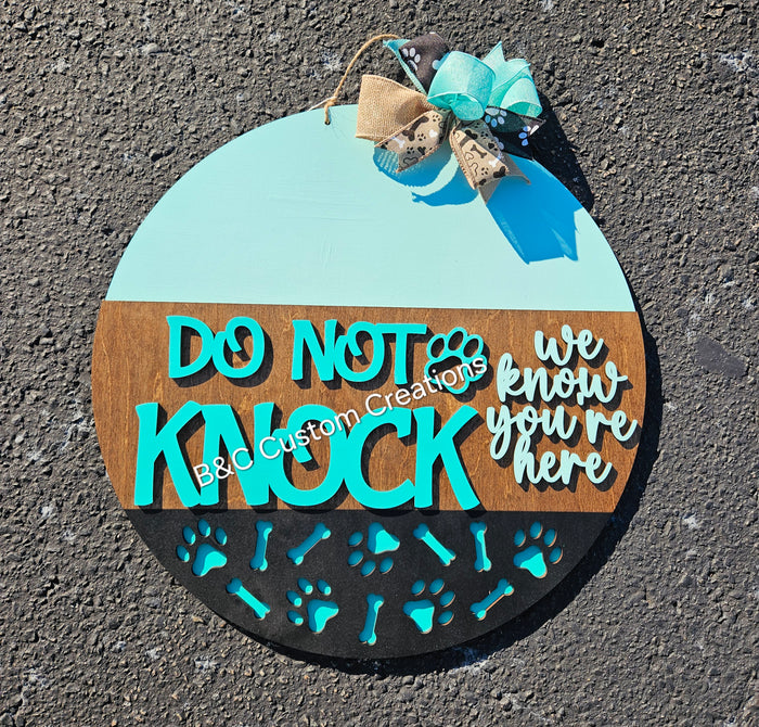 Do not knock dog