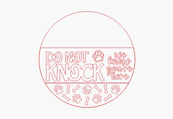Do not knock dog