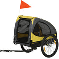 Dog Bike Trailer Foldable Pet Bicycle Trailer for Medium Dogs