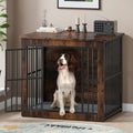 Dog Crate Furniture with Plush Mat