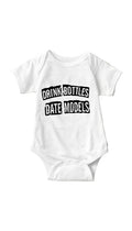 Drink Bottles Date Models White Infant Onesie | Sarcastic ME
