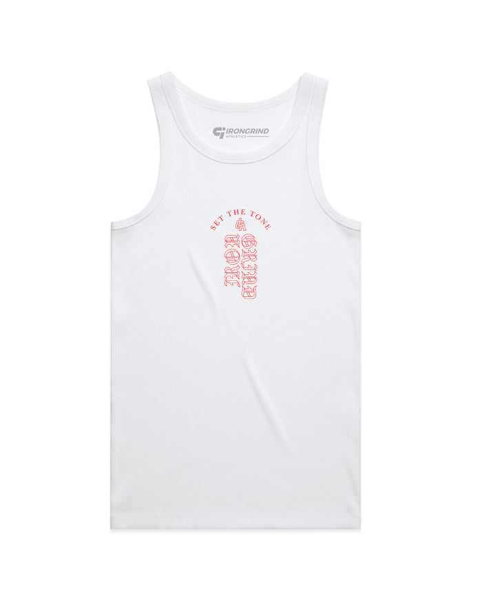 'Duality' Organic Rib Singlet