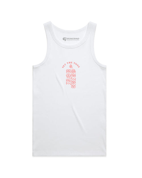 'Duality' Organic Rib Singlet