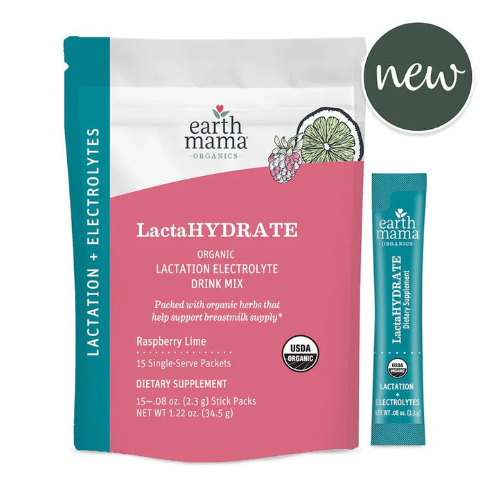 Earth Mama LactaHYDRATE Organic Lactation Electrolyte Drink Mix (15ct) - Formuland