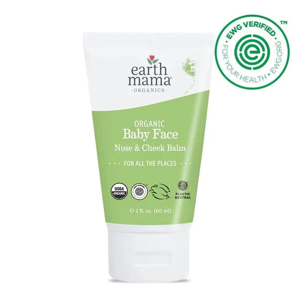 Earth Mama Organic Baby Face Nose & Cheek Balm (60ml) - Natural Skin Care - Formuland