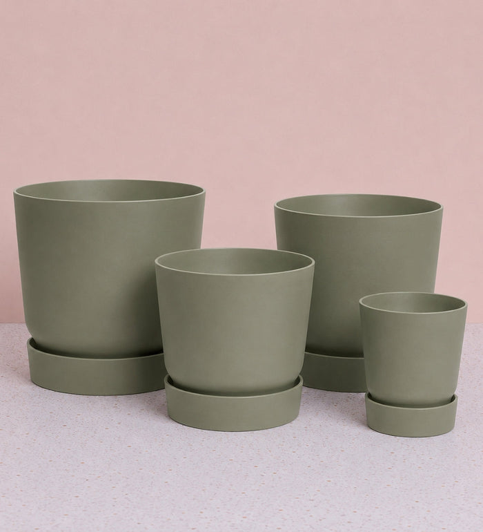 Elho Greenville Pot range in green