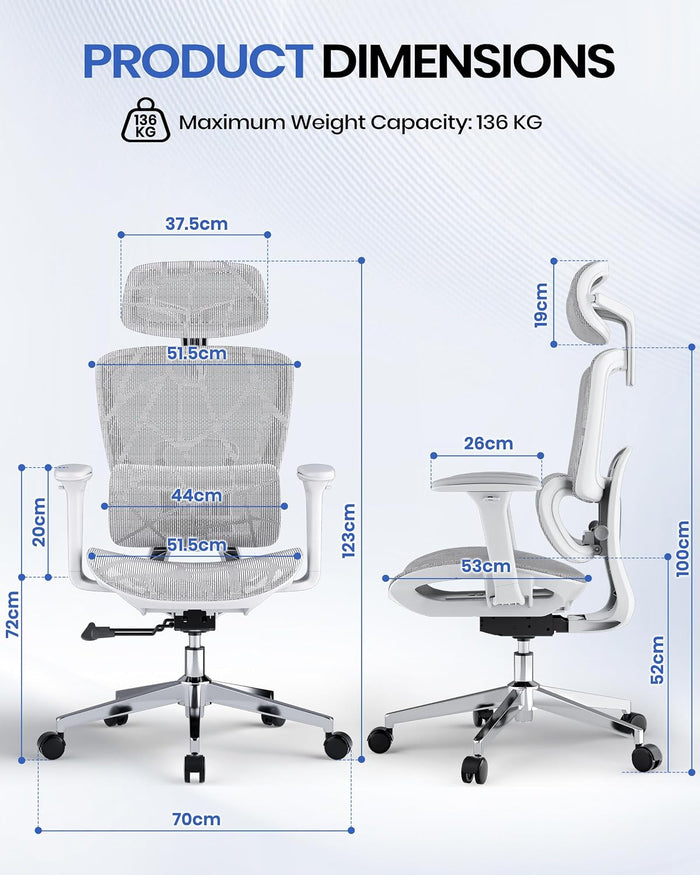 Ergonomic Mesh Office Chair with Lumbar Support