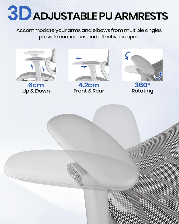 Ergonomic Mesh Office Chair with Lumbar Support