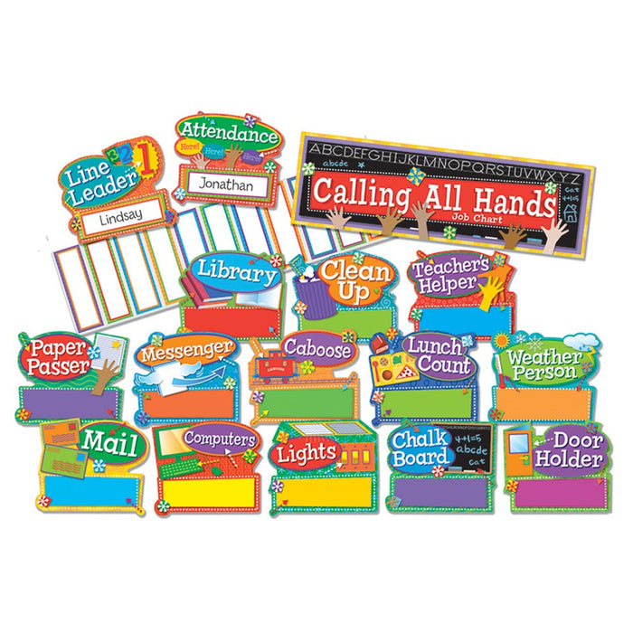 Eureka Hands on Management Job Chart Mini Bulletin Board Set (EU 847053)