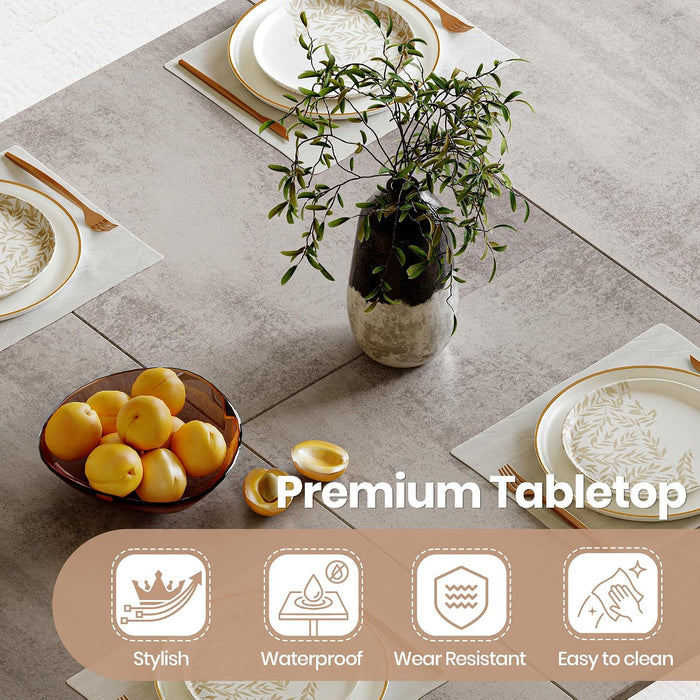 Extendable Round to Oval Dining Table