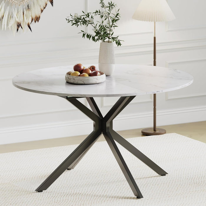 Extendable Round to Oval Dining Table