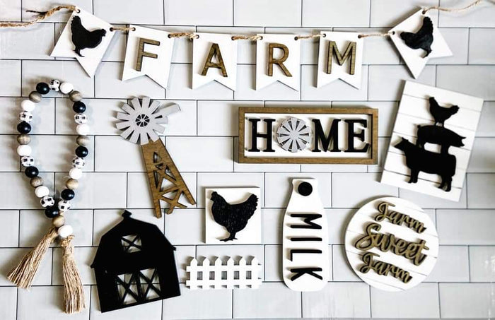 Farmhouse Tier Tray