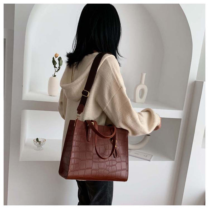 Fashionable Stone Pattern Tote Bag for Women