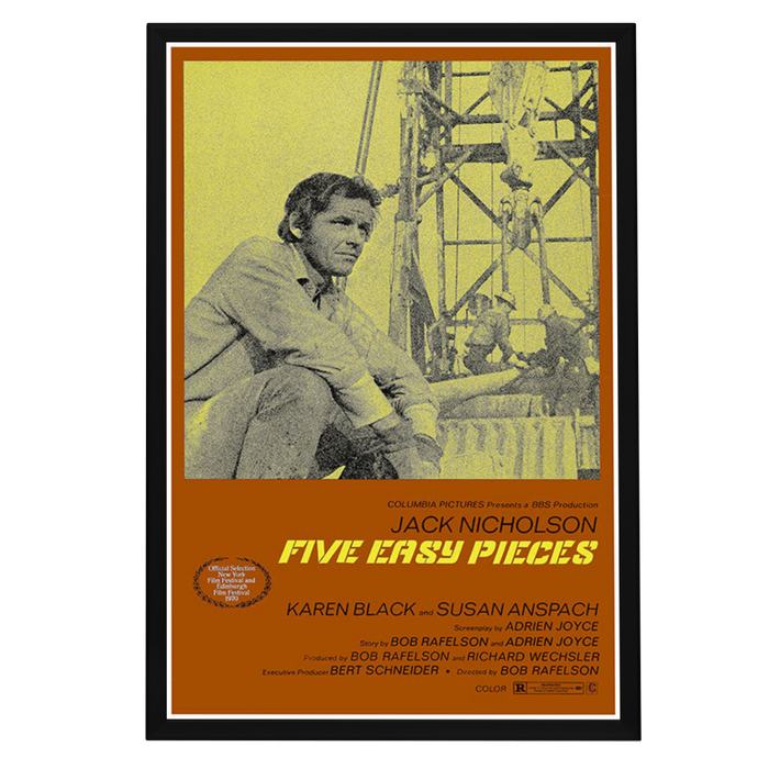 "Five Easy Pieces" (1970) Framed Movie Poster