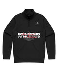 'Florae: Inferno Bloom' Stencil Half Zip Crew