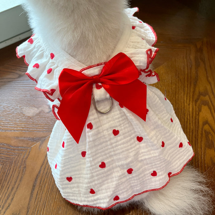 396 Red Love Dress / L