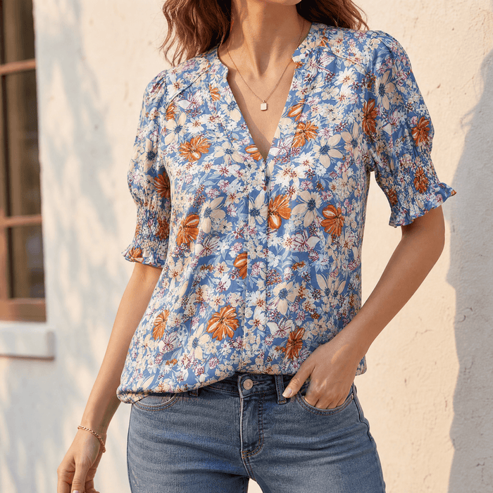 Multicolor 1 (Blue floral) / S