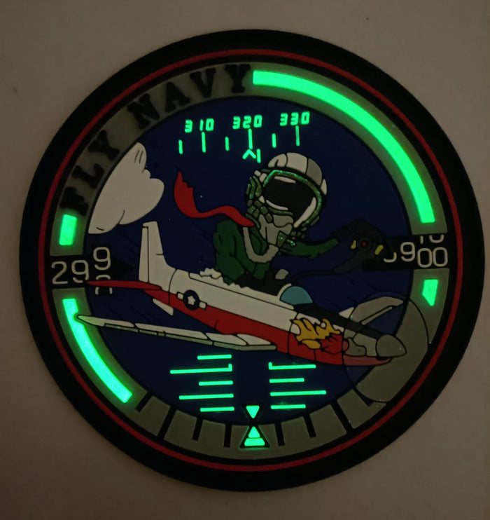 Fly Navy T-6 Texan II Pilot PVC Shoulder Patch