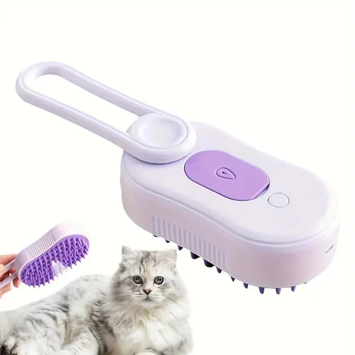 Foldable cat and dog grooming tool with silicone bristles, suitable for both long and short hair Happy Tails Pet Shop Store