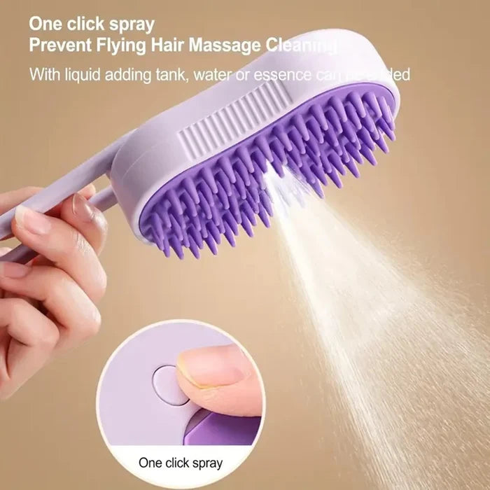 Foldable cat and dog grooming tool with silicone bristles, suitable for both long and short hair Happy Tails Pet Shop Store