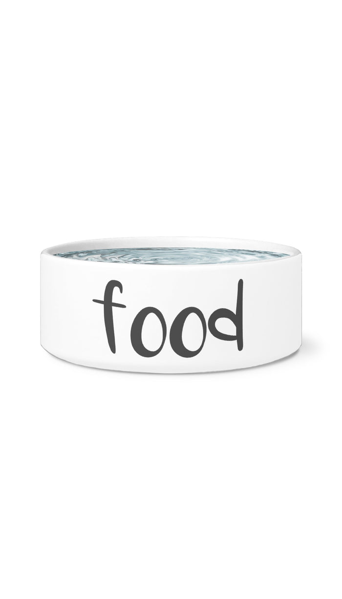 Food White Pet Bowl | Sarcastic Me