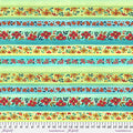 Free Spirit Fabrics: Flowerfields - Hedgerow Flowers Aqua