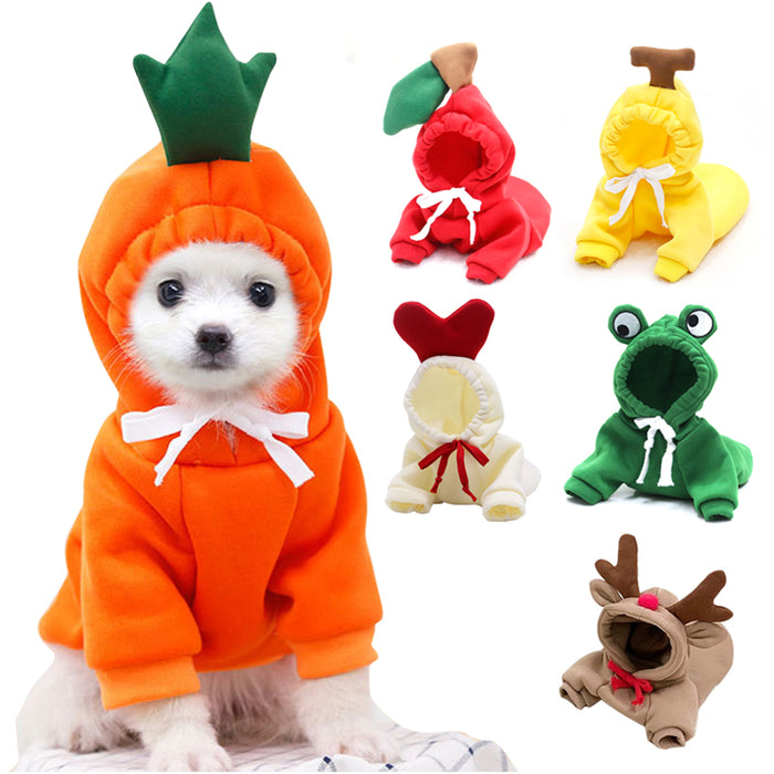 FruitPaws Cozy Fruit Fleece Pet Hoodie