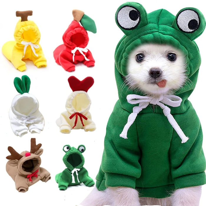 FruitPaws Cozy Fruit Fleece Pet Hoodie