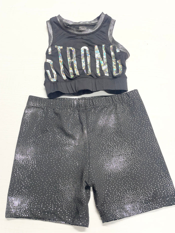Girls 8 Top/Large Shorts Set