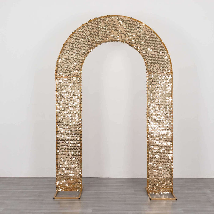 Gold sequin archway for events and celebrations