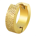 Gold Surgical Steel Sparkly Huggie Surgical Steel / Gold Huggie