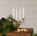 Gold Tone Deer Candle Holder