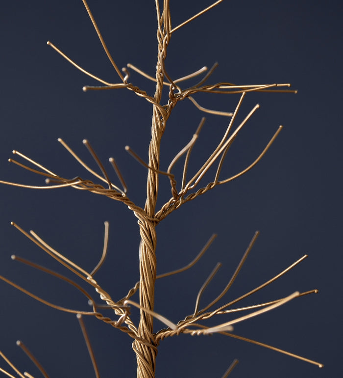 Gold Wire Christmas Tree