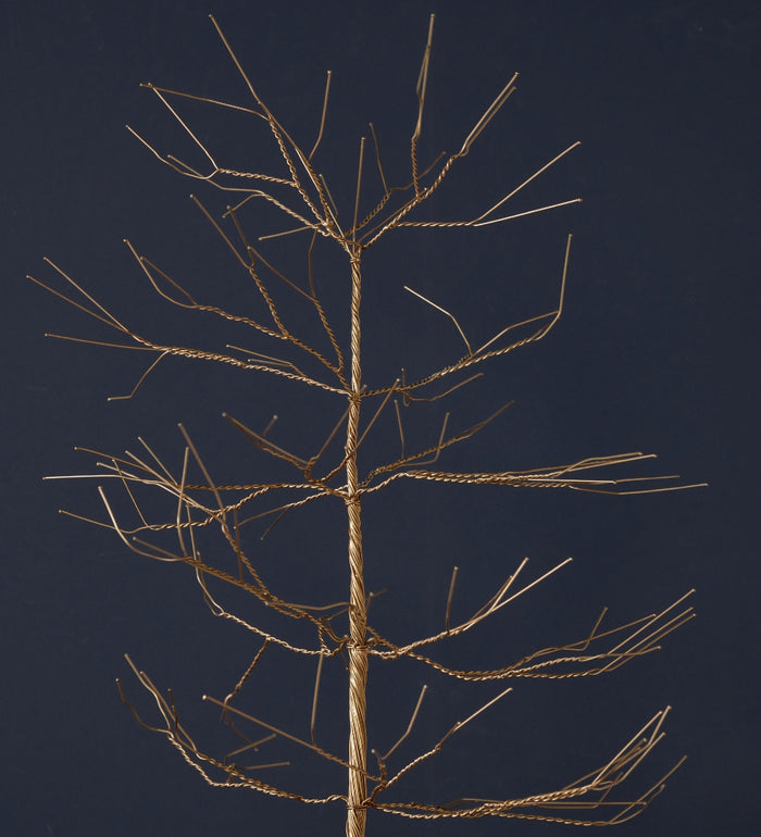 Gold Wire Christmas Tree