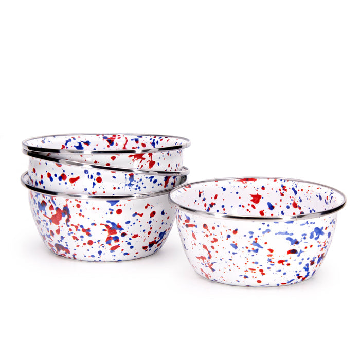 Golden Rabbit Enamelware Americana Salad Bowl