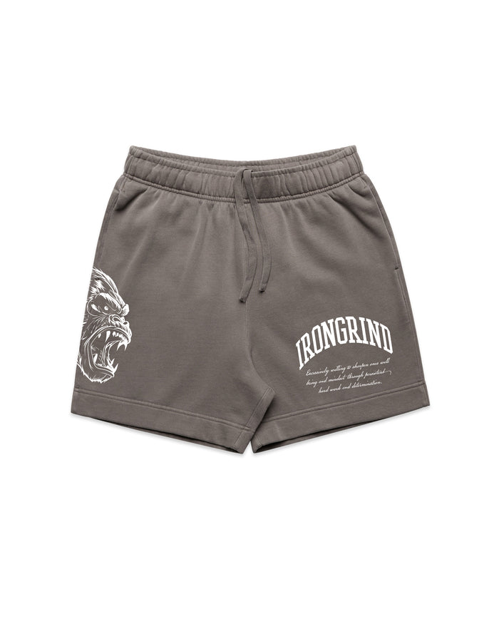 'Gorilla' Relax Faded Track Shorts 18"