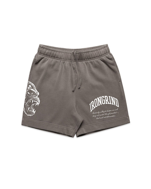 'Gorilla' Relax Faded Track Shorts 18"