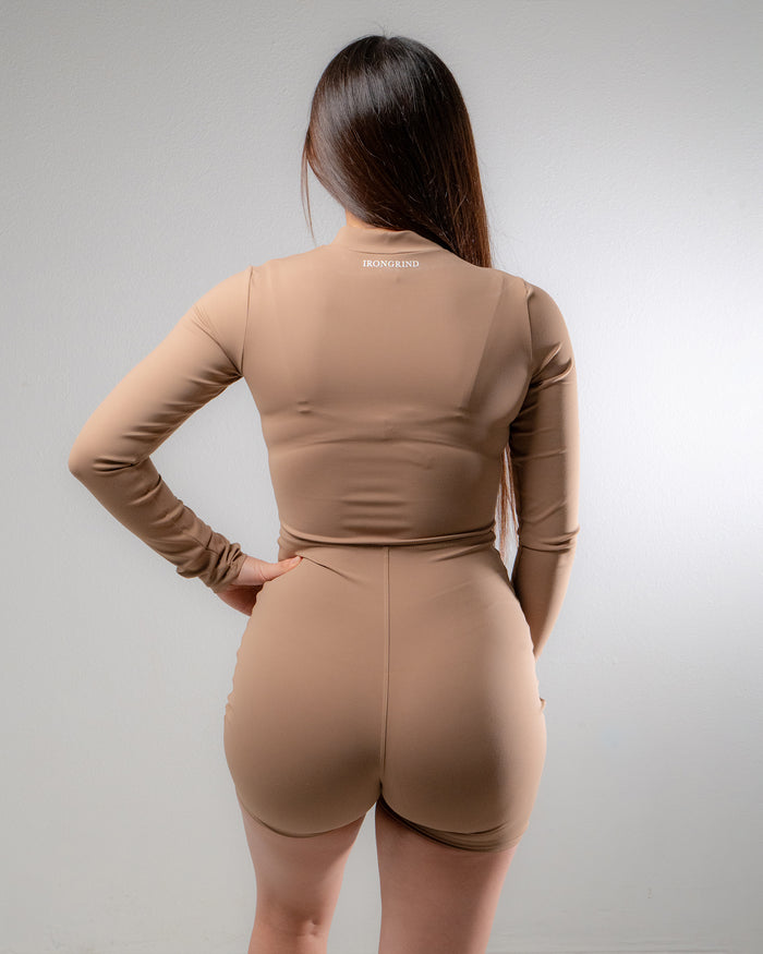 Halo Sculpt ¾ Zip Romper