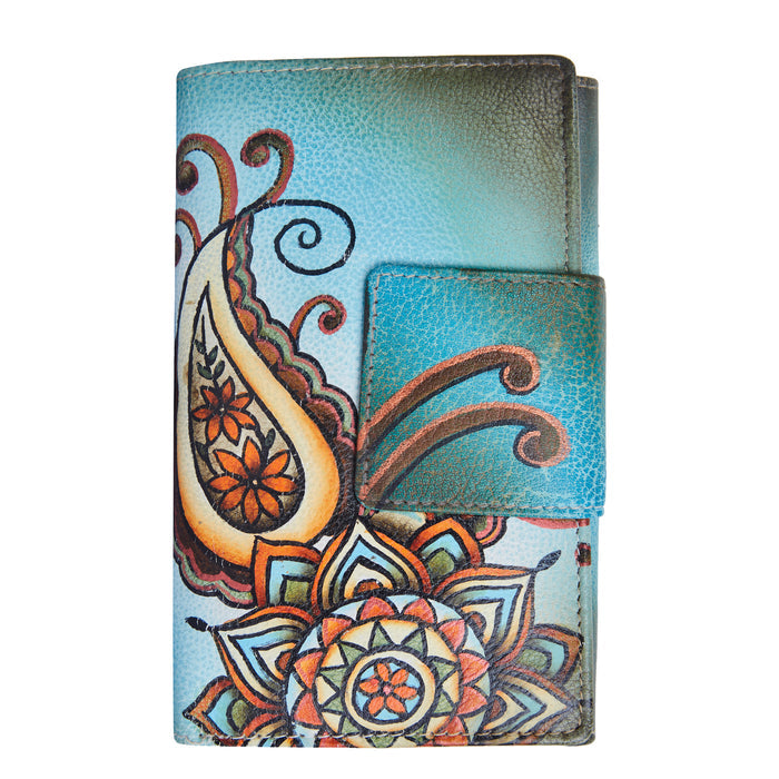 Women's mandala art bifold wallet for everyday carry