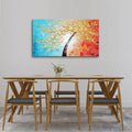 Handmade Oil Painting in Flower on Stretched Canvas