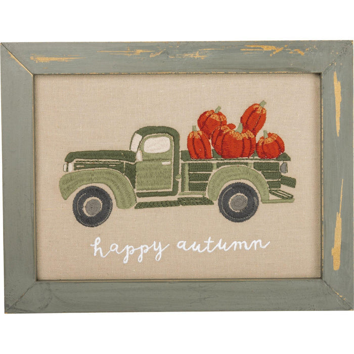 Happy Autumn - Stitchery Wall Art